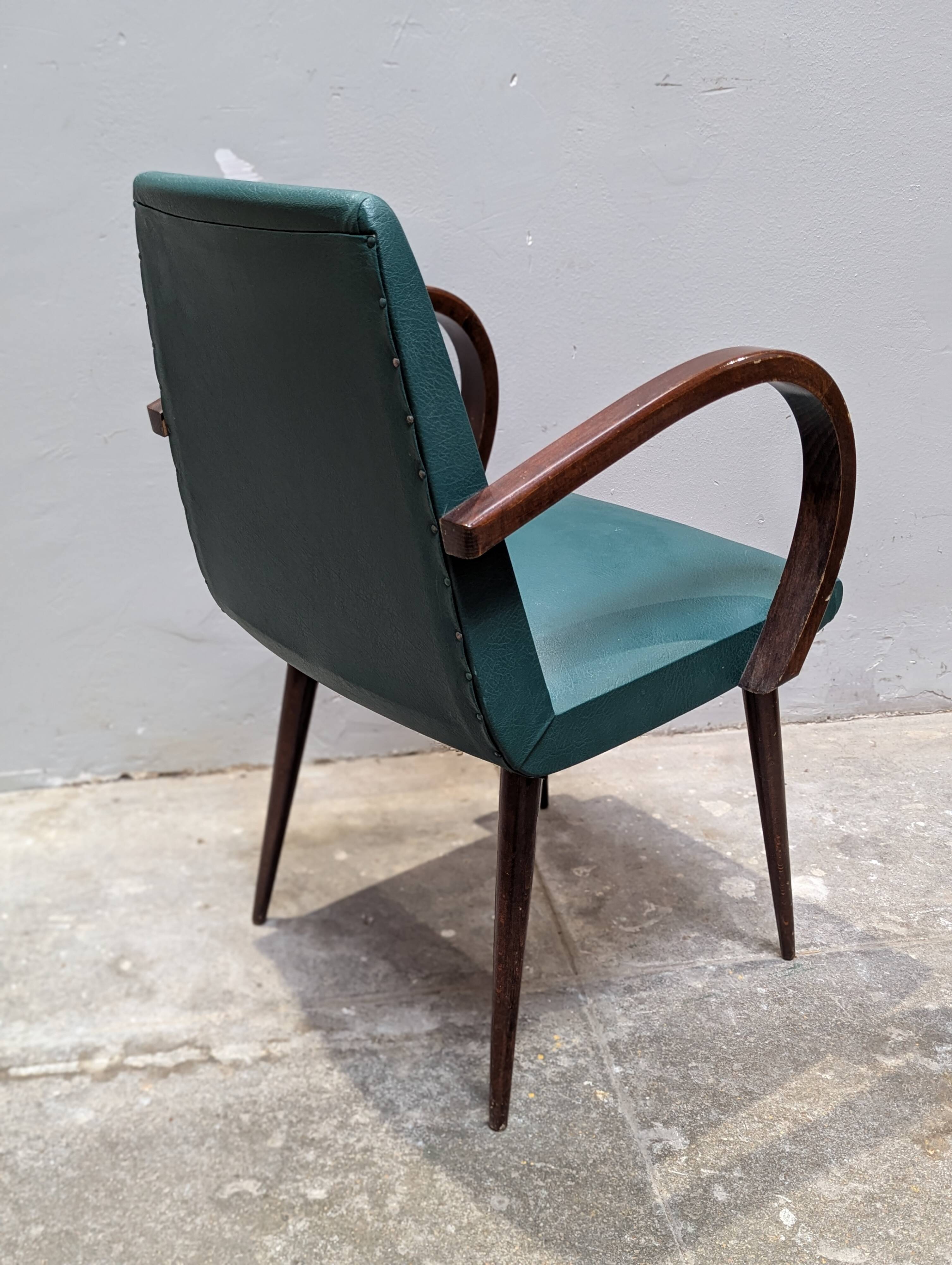 Bridge chair with compass legs