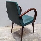 Bridge chair with compass legs