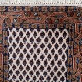 Vintage Indian carpet Seraband handmade 56cm x 89cm 1970s