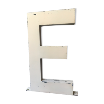 Old sign letter e 40 cm vintage