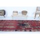 Vintage Turkish Hand-Knotted Wool Cotton Purple Runner 90x288