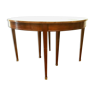 Headband table with six feet Blond mahogany XX century