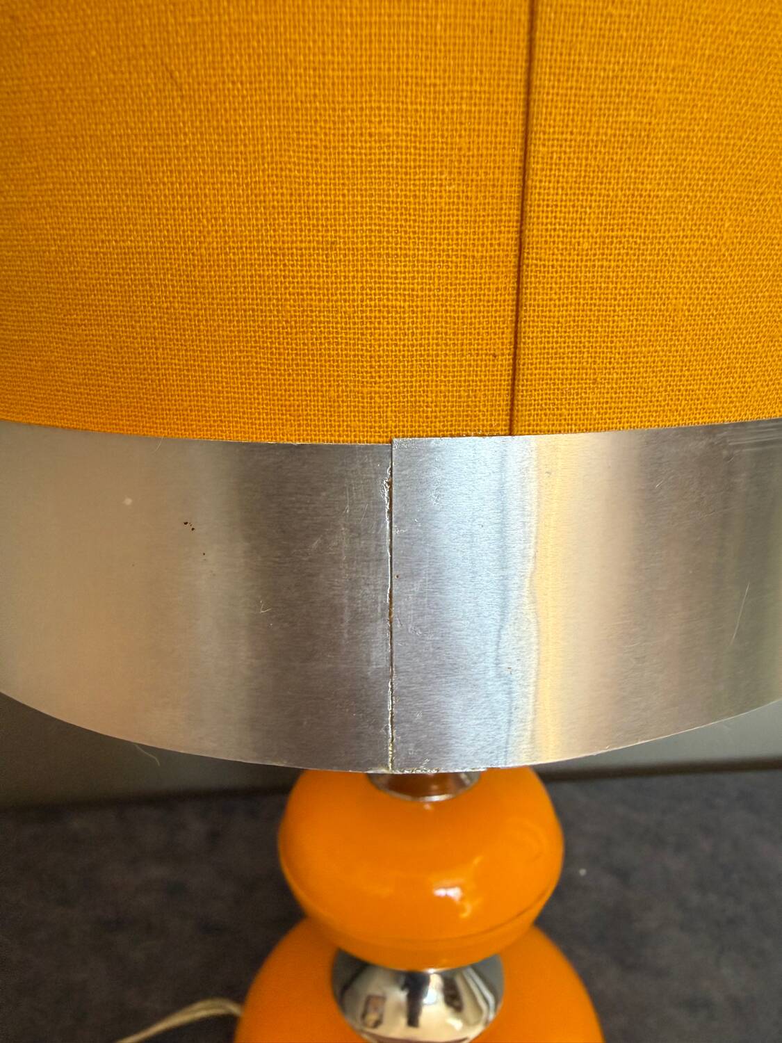 Vintage orange table lamp