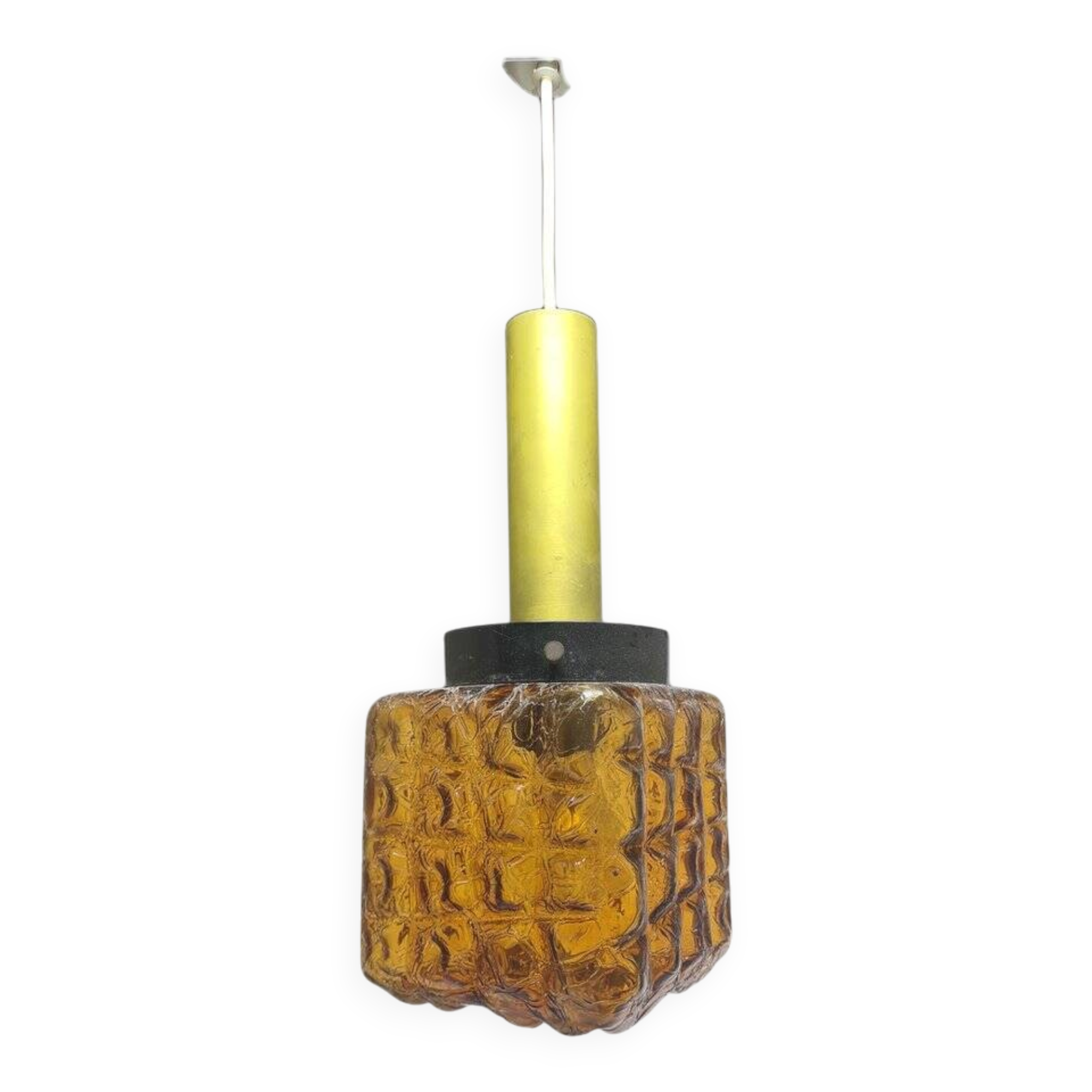 Lampe suspendue en verre figuratif vintage, Pologne, années 1970