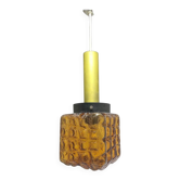 Vintage figurative glass hanging lamp, Poland, 1970s