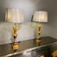 Pair of pineapple lamps by Boulanger, Belgium, 1970