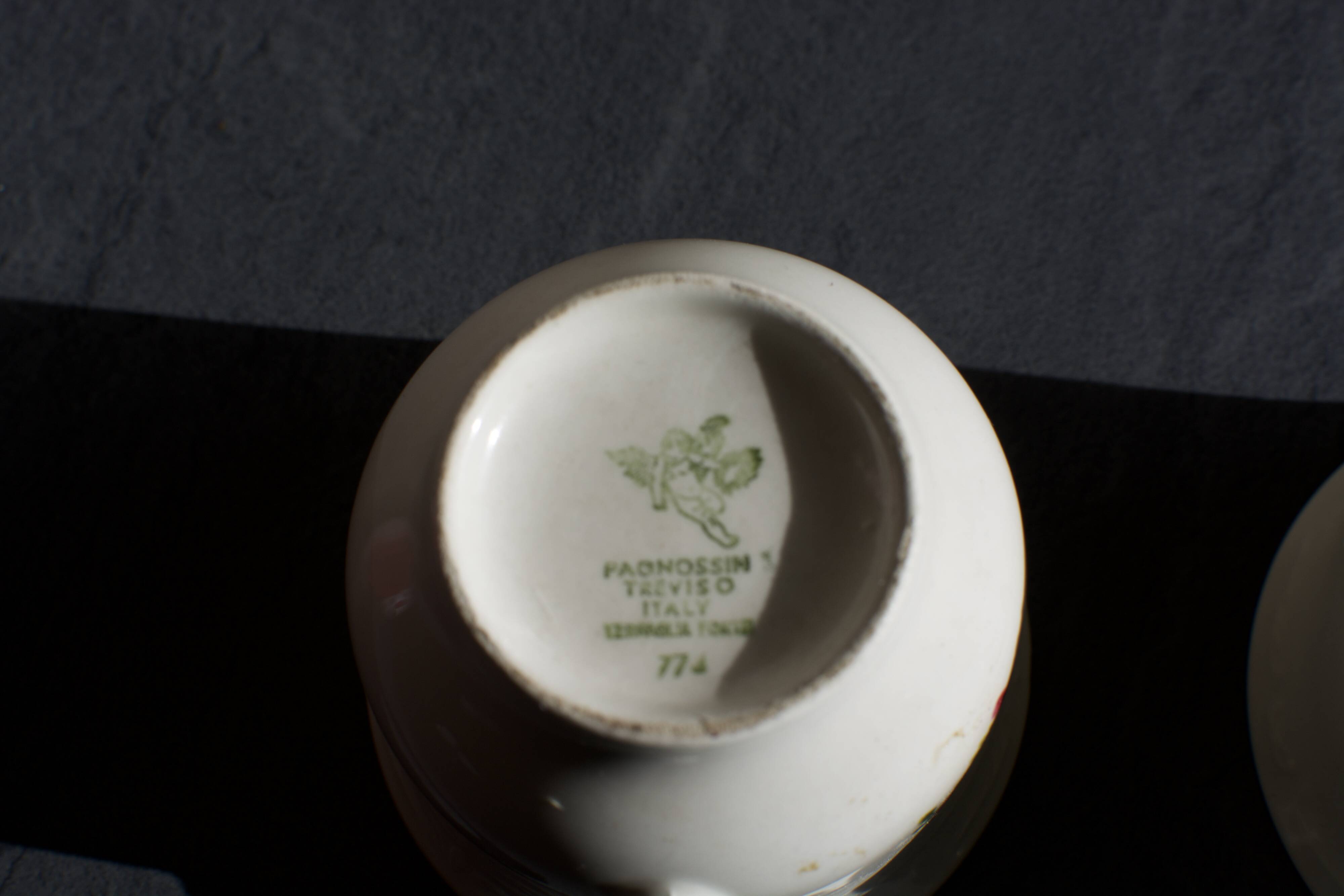 Vintage Pagnossin Italy coffee cups