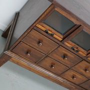Antique German Oak Haberdashery Shop Cabinet, 1920/30s