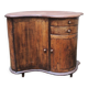 Ancienne commode, buffet ‘haricot’ en bois
