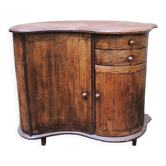 Old wooden 'bean' chest of drawers