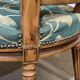 Pair of Louis XVI style armchairs in beech from the 19th century.