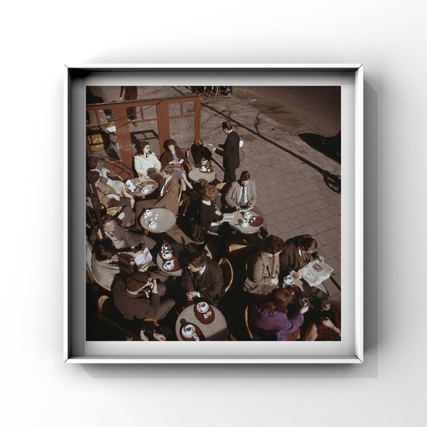 Une journée en terrasse à Amsterdam, tirage d’art, 1961, couleurs originales du film