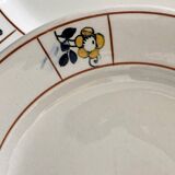 6 Flat Plates Terre de Fer Salins Charbonnier