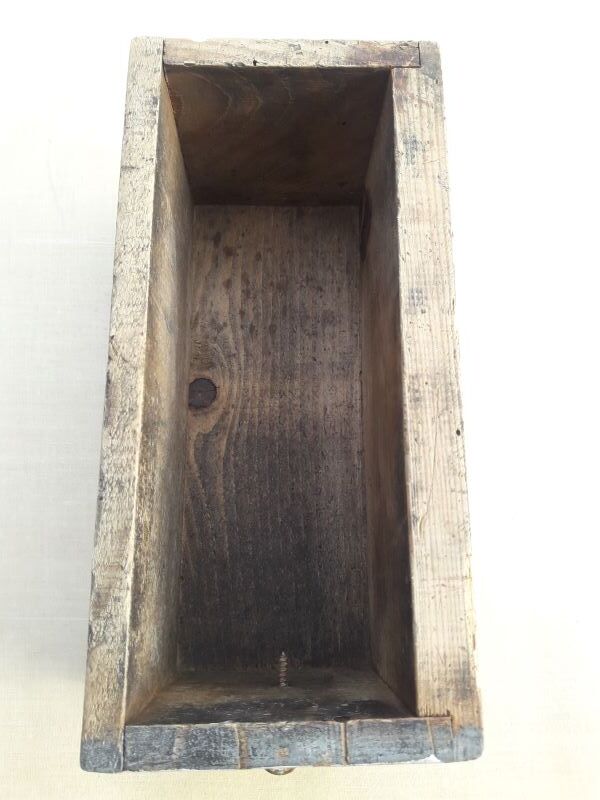 old wooden workshop drawer