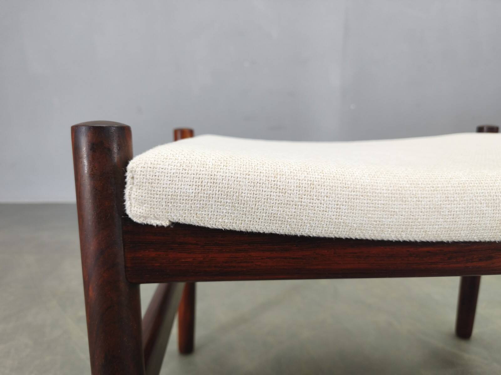 Danish Rosewood Ottoman by Spottrup, 1960s