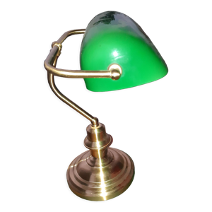 Lampe opaline de banquier