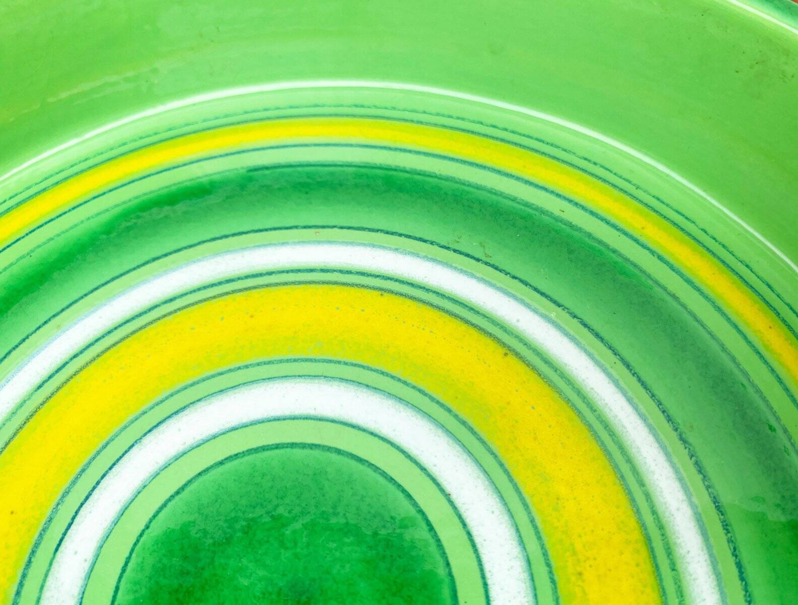 Italian ceramic platter from the mid-century by Bitossi for Rosenthal Netter, 1960s.