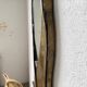 Brass flower oval mirror 1960