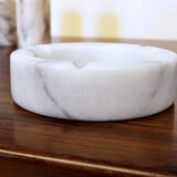 Italian ashtray in Carrara marble