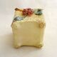 Small rose-patterned cache-pot in earthenware.