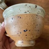 Pyrite sandstone cups by Pierre Digan La Borne