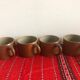 4 tasses en grès anciennes