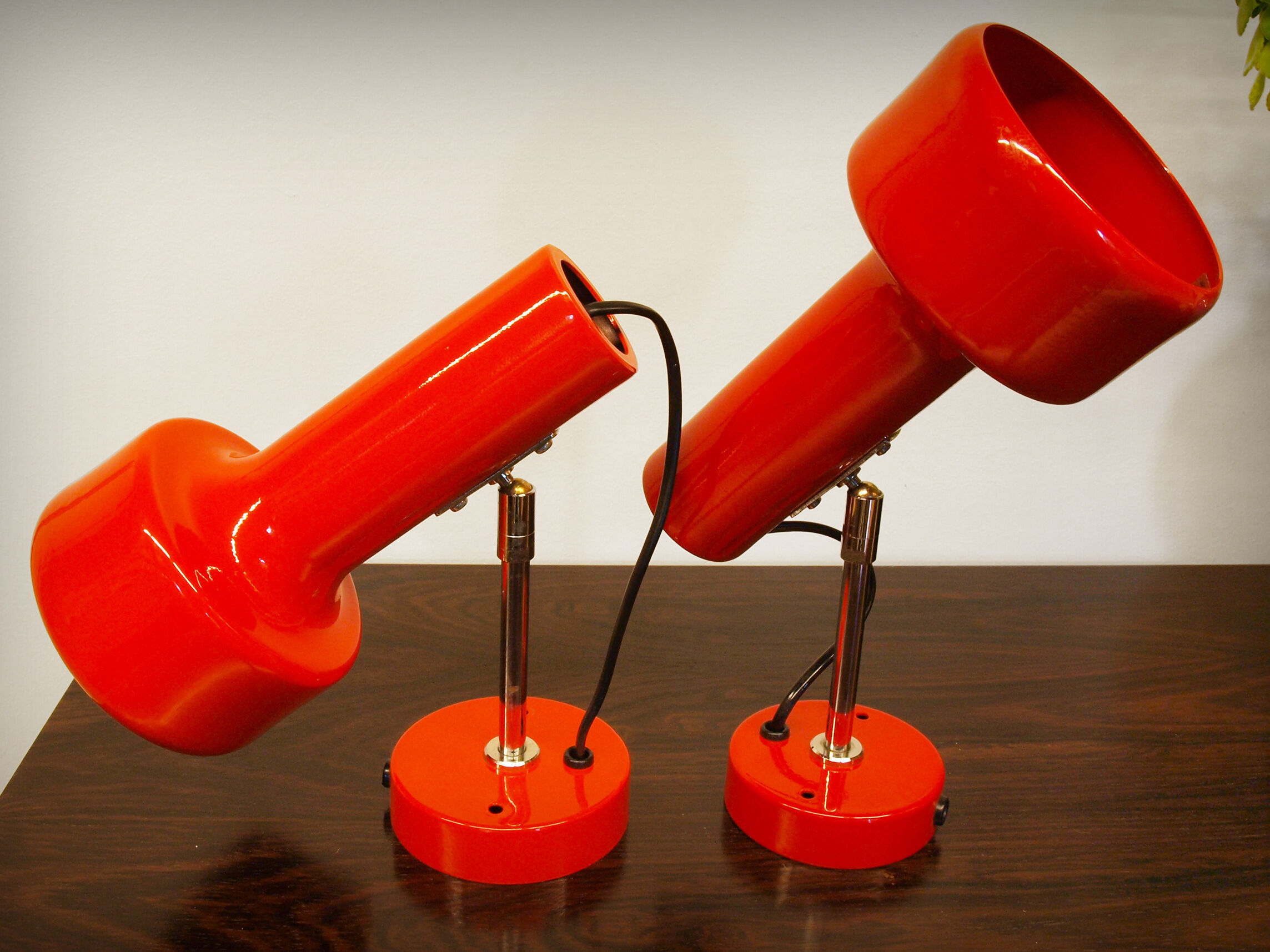 Pair of spot wall lamps by Neweba, Switzerland