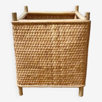 Bamboo wicker pot cover