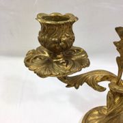 Pair of candelabra bronze rocaille