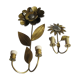 Brass sunflower sconces
