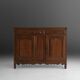 Antique Flemish Solid Oak Cabinet, ca. 1850