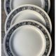 Assiette plate en faïence Boch La Louvière