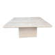 Table basse vintage en travertin – design 70’s