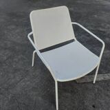 Vintage garden metal armchair