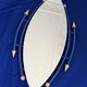 Asymmetrical postmodern blue mirror – Memphis style, 1980s