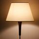 Lampadaire années 60 en teck et laiton – luminaire vintage