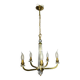Art Deco chandelier attributed to Jacques Adnet, 1950s/60s.