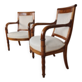 Pair of Empire armchairs from the 19th century.