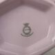 Coffee service, art deco tea, powder pink and silver stamped Czechoslovak porcelain