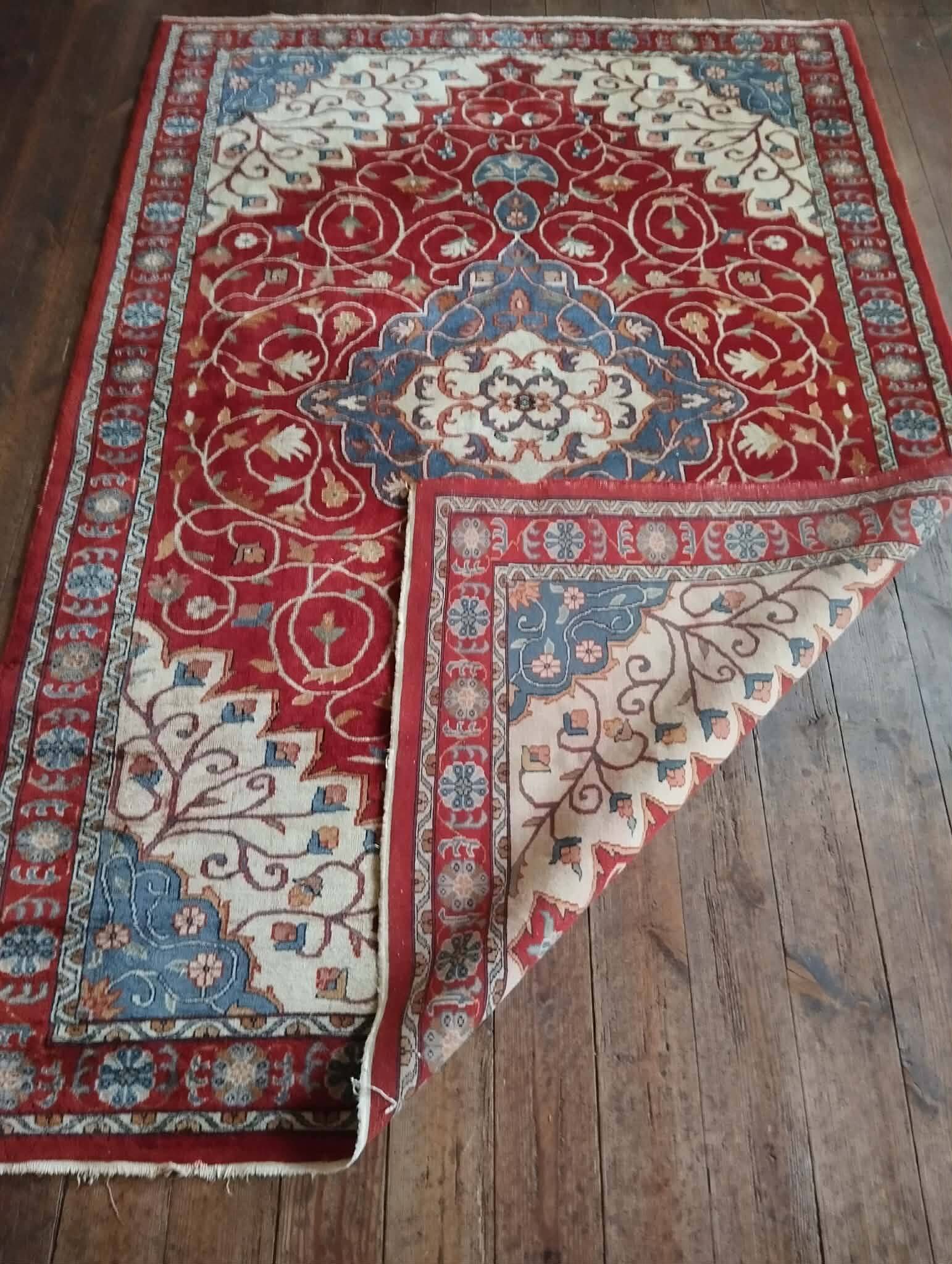 Handmade Indo Tabriz rug 212x144cm