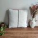 Berber cushion in pink and blue