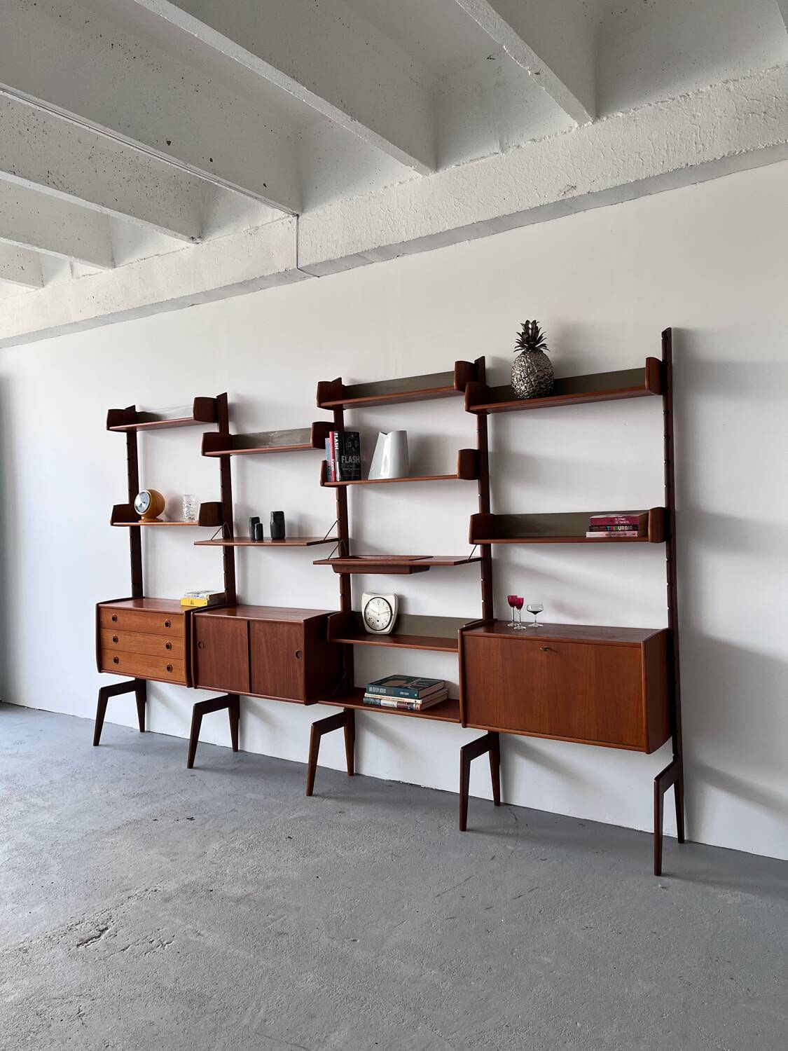 Scandinavian Mid Century Teak Bookcase, Norway 1960’s