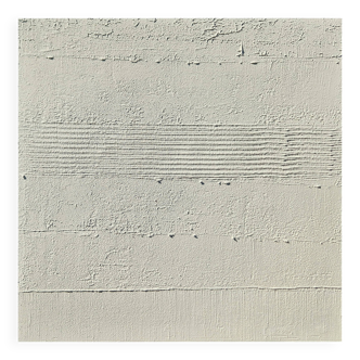 Minimalist monochrome abstract painting white