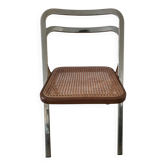 Chaise pliante cannée Giorgio Cattelan pour Cidue – Italie, années 1970