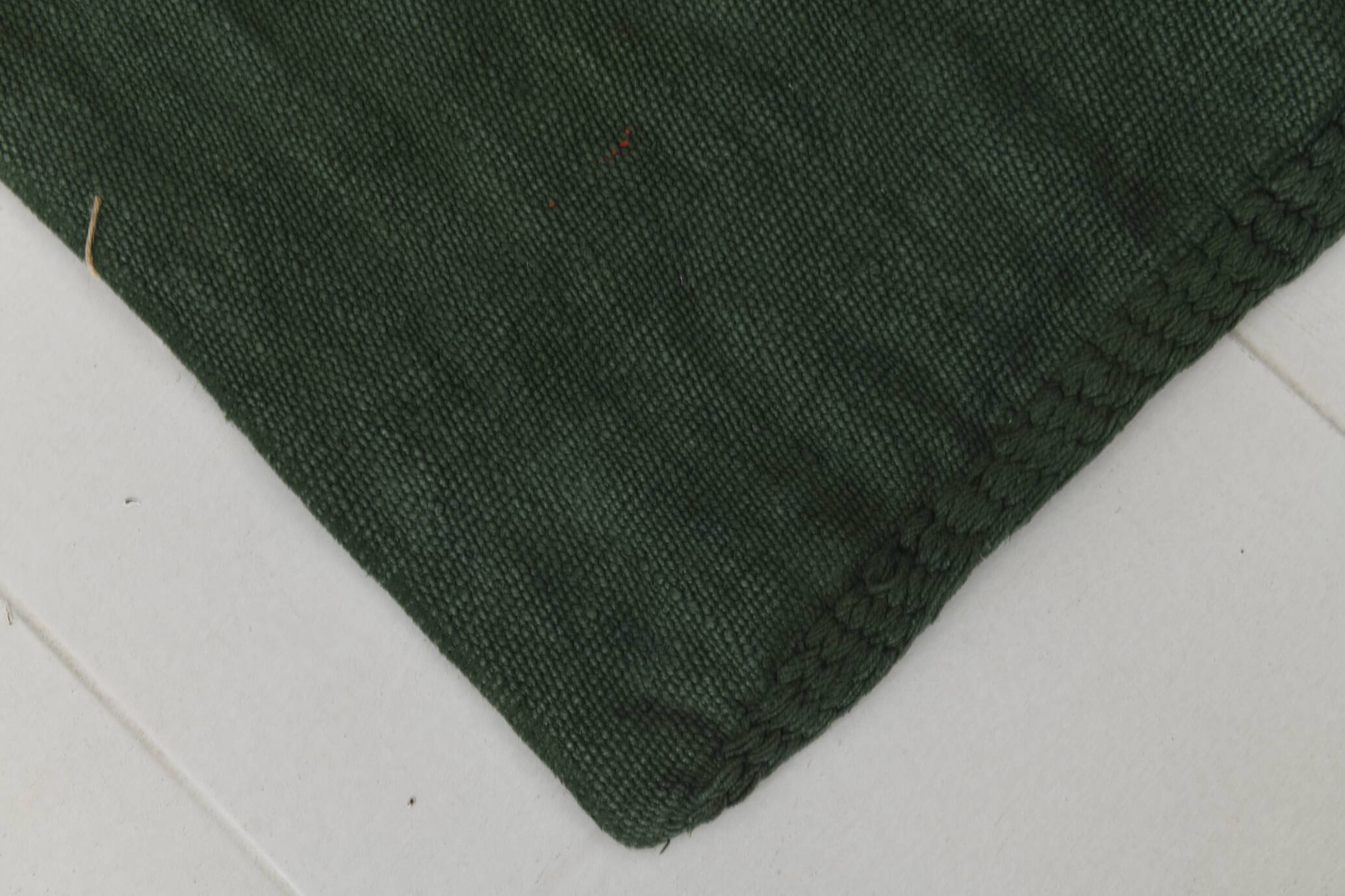2x8 Turkish Dark Green Vintage Runner Rug, 72x235Cm