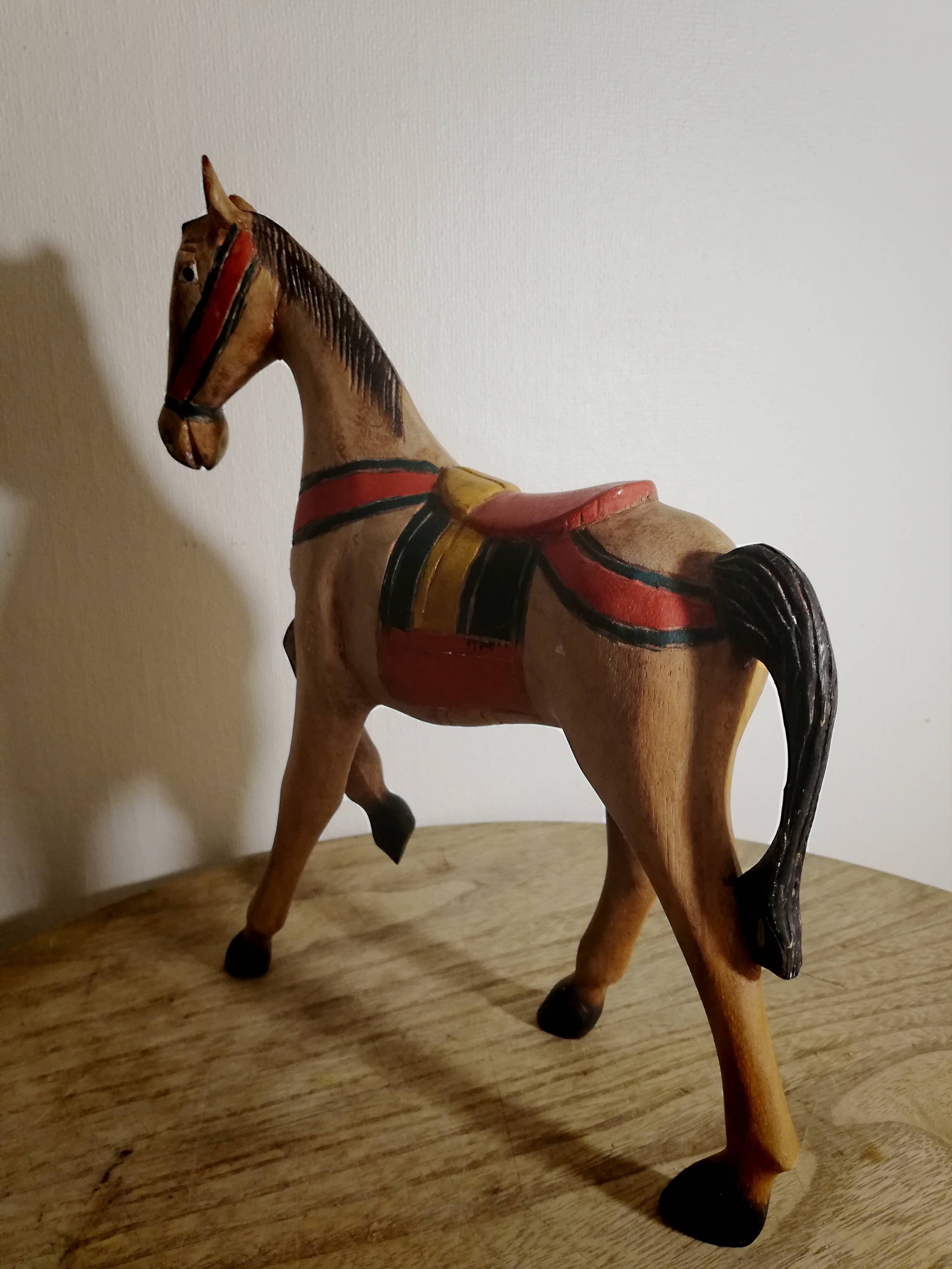 Vintage wooden horse