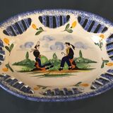Coupe a fruits gabriel fourmaintraux breiz pierrick a decor d'un couple de bretons