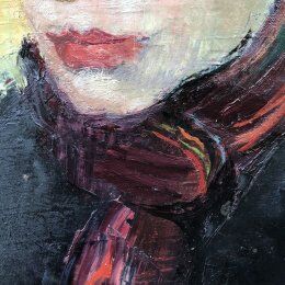 Painting 1920 "Portrait of a young man" signed E.Gasnier