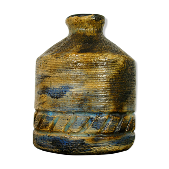 Glazed terracotta soliflore vase
