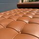 Knoll barcelona daybed mies van der rohe in cognac venezia leather, as new
